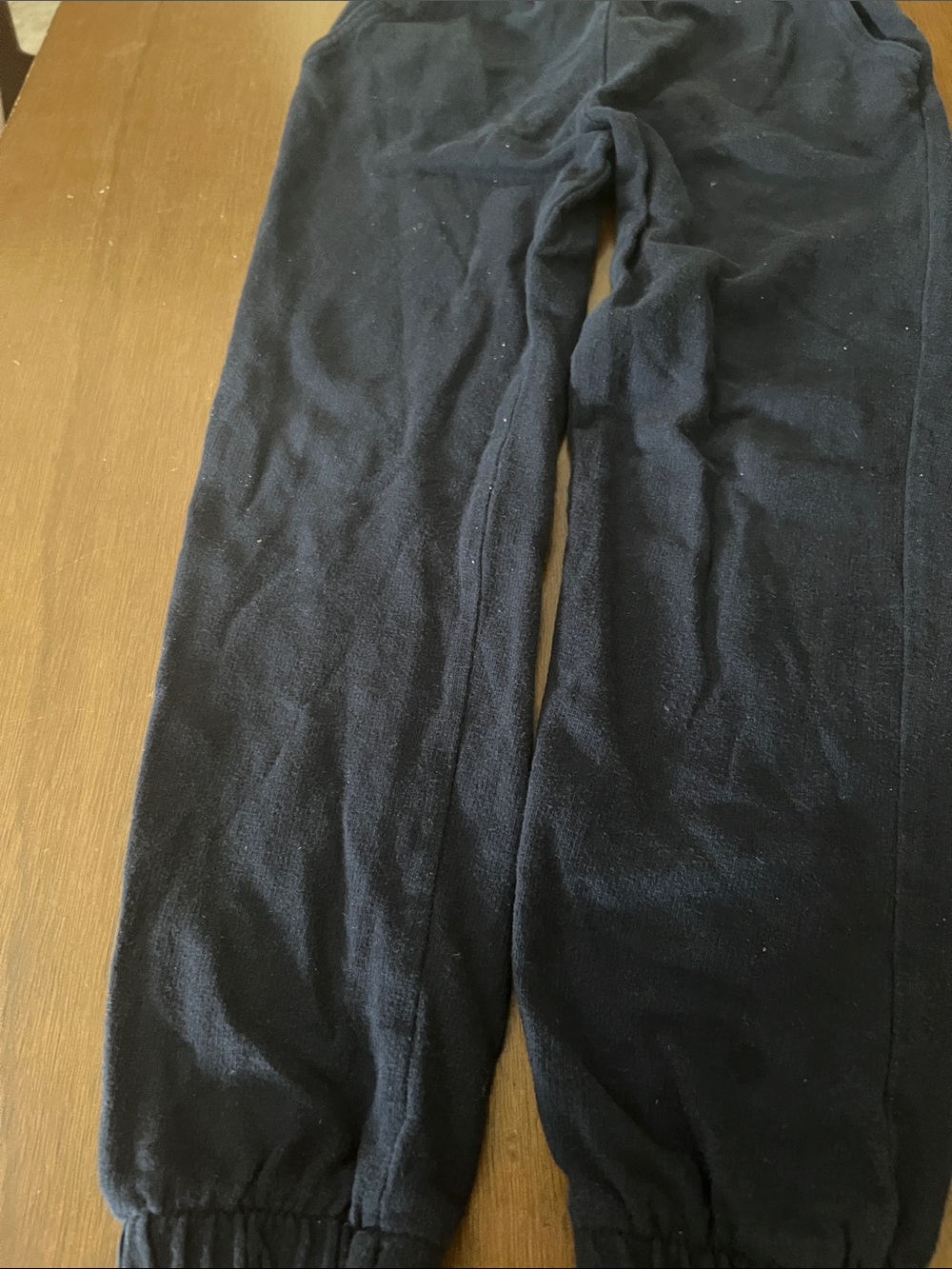 Kids Navy Fleece Jogger Pants